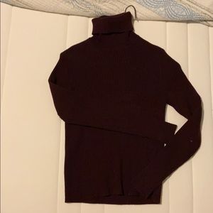 ZARA burgundy turtleneck